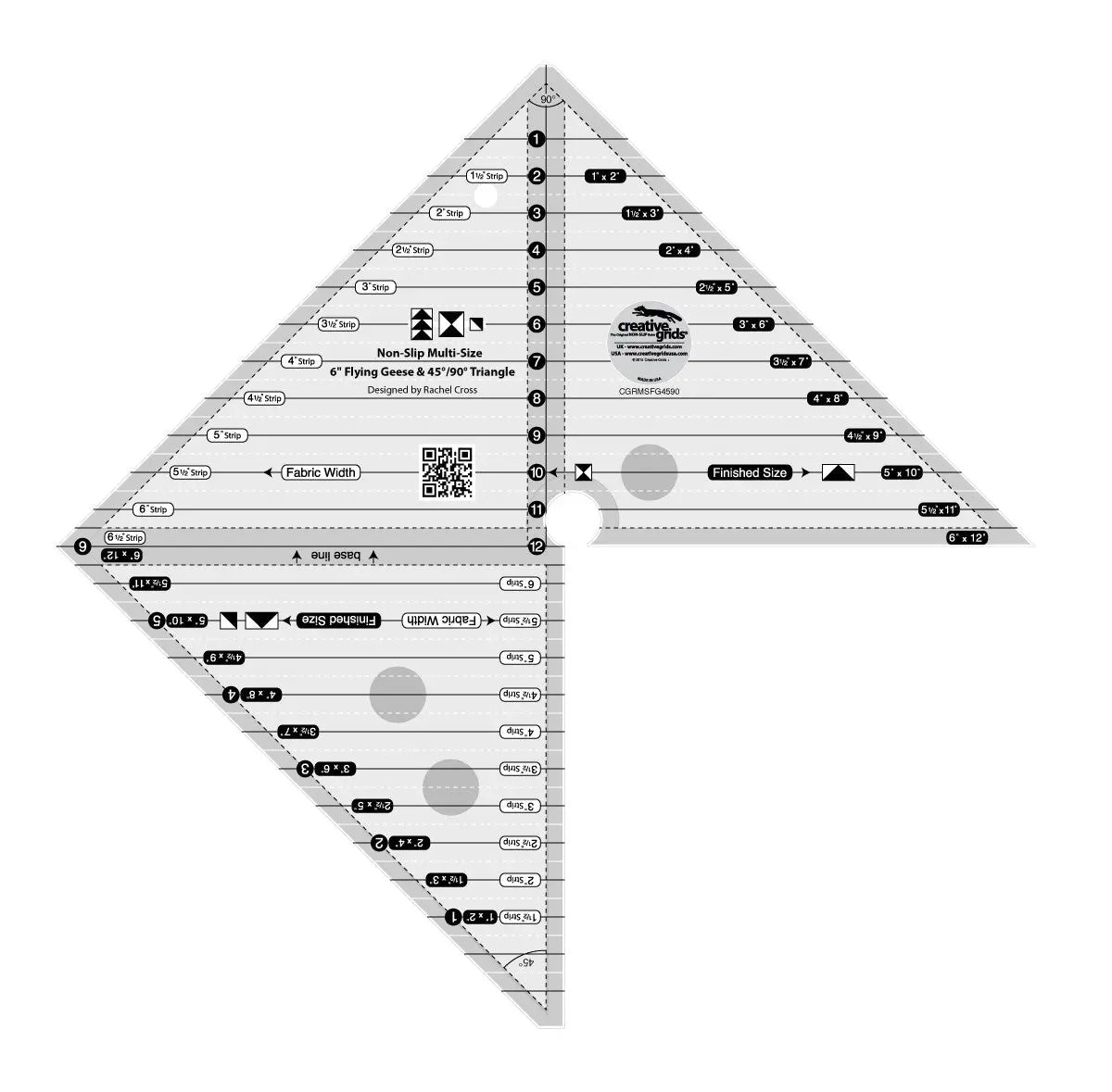 Creative-Grids-6in-Flying-Geese-_-45-90-Degree-Triangle-Quilt-Ruler-Checker-Distributor-210695944