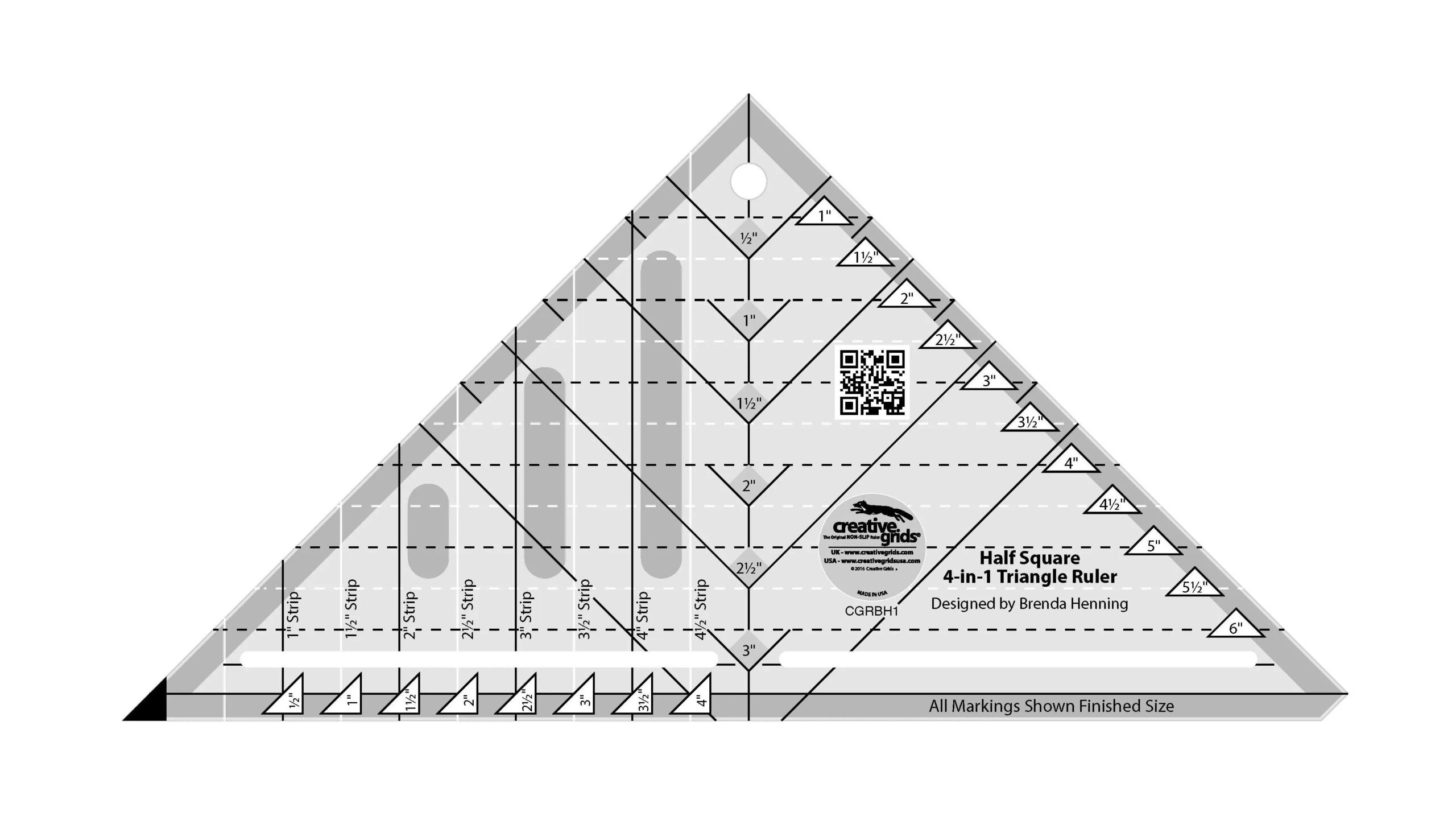 Creative-Grids-Half-Square-4-in-1-Triangle-Quilt-Ruler-Checker-Distributor-210692721